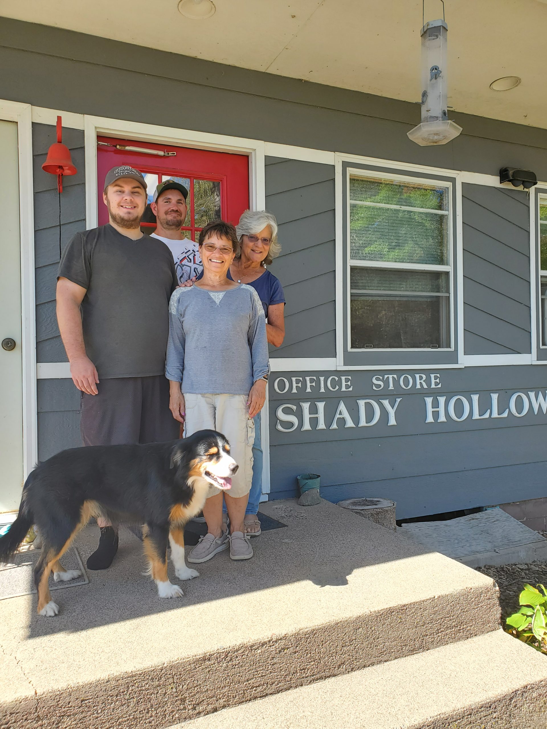 Diana, Sheila, Ryan and Garrett welcome you to Shady Hollow Resort